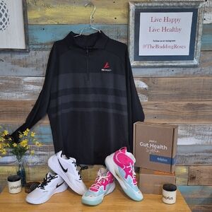 Nike Black 1/4 Zip With Logo